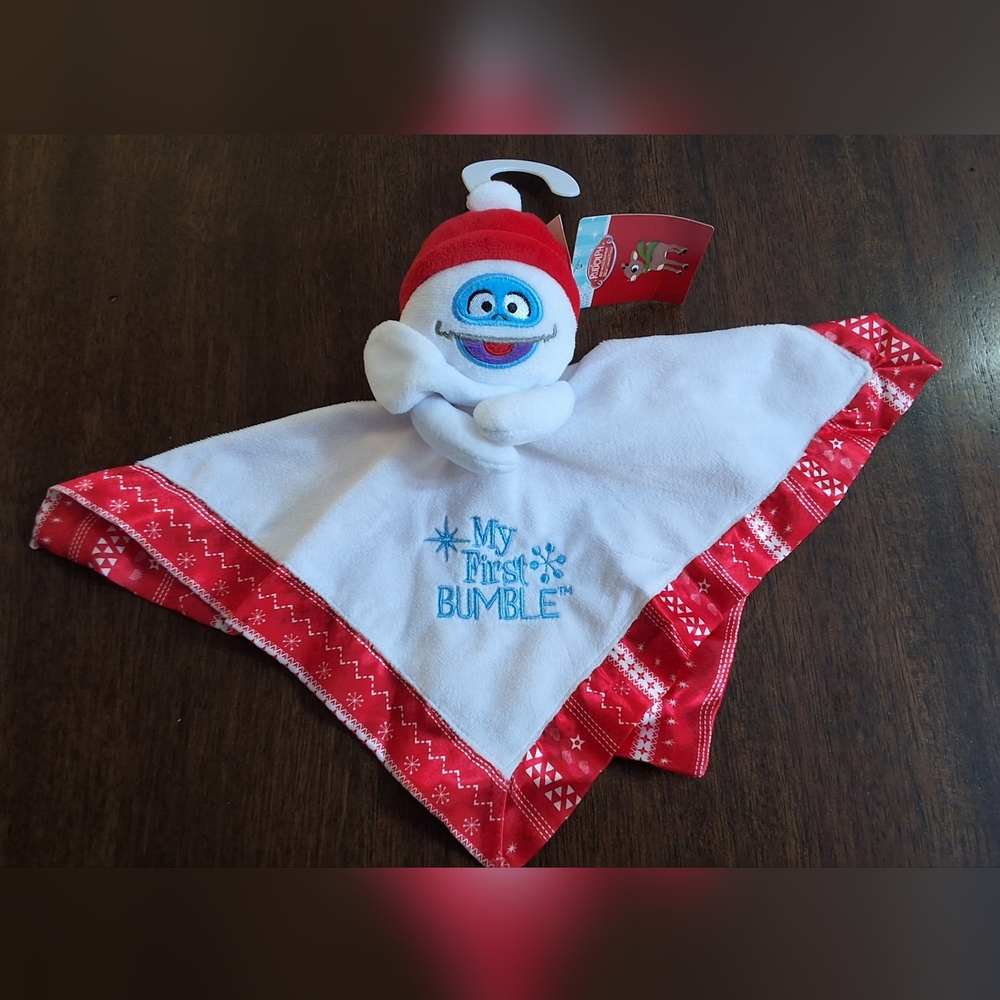 Snowman Bumble Rudolph The Red Nosed Reindeer Baby Plush Snuggles Blanket Toy